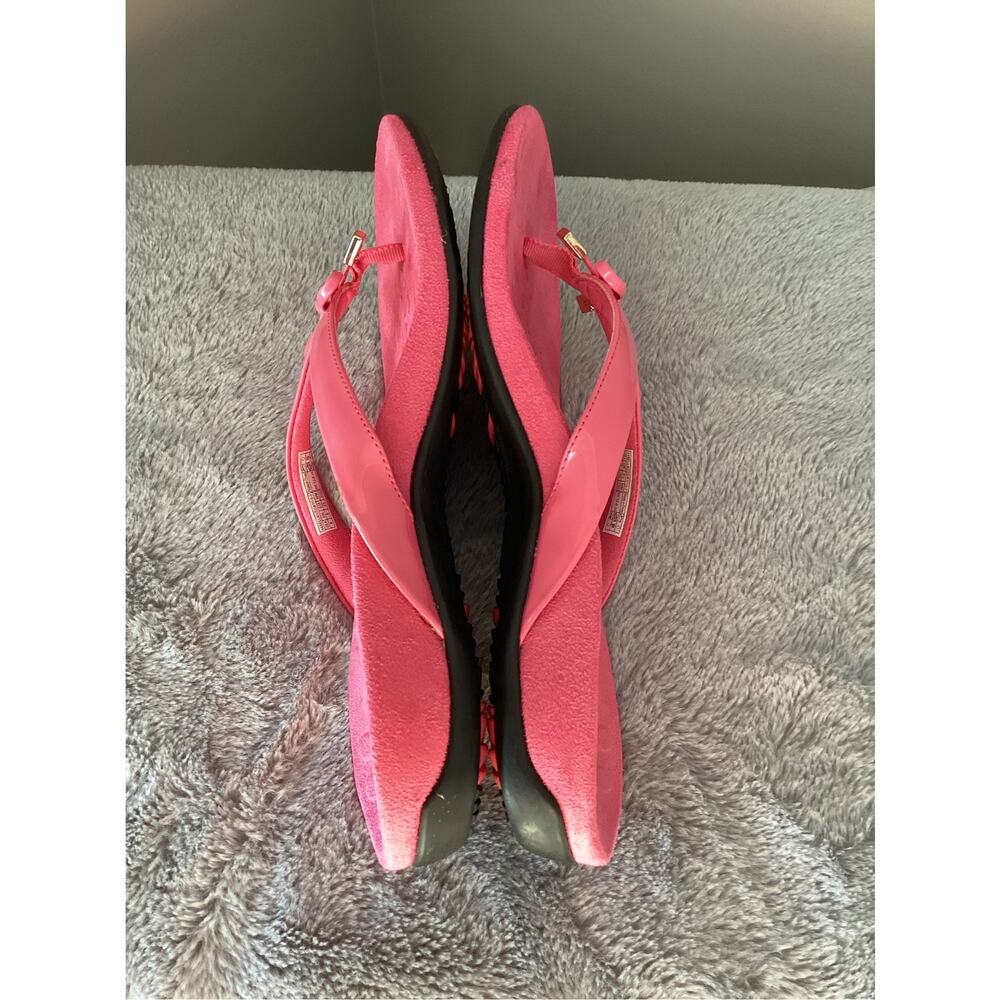 vionic bella pink flip flop bow sandals thong womens sandals size 8 - Picture 7 of 9